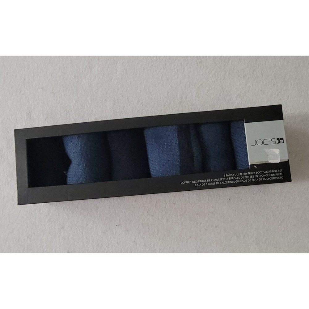 Joe's Men's navy blue socks Full Terry Thick Boot NWT